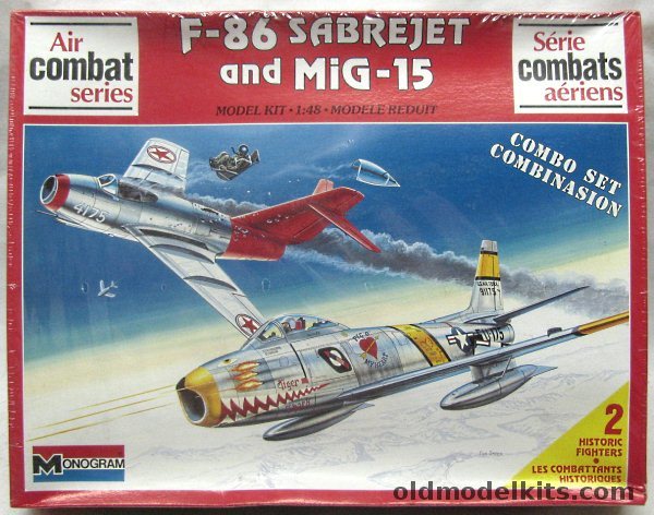 Monogram 1/48 F-86 SabreJet and Mig-15 Air Combat Series, 6049 plastic model kit